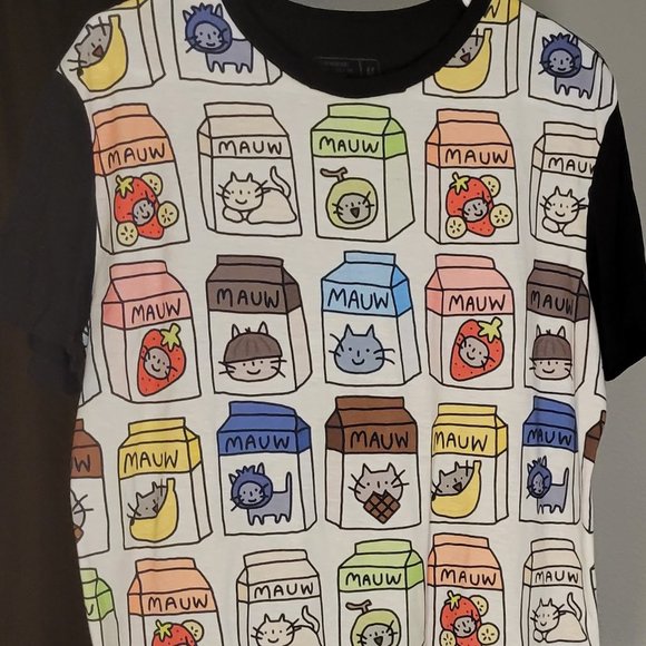 UNIQUE-MAUW MAUW MAUW MAUW CAT DESINGS TSHIRT - GREAT GIFT FOR THE CAT LOVER!!! - Picture 4 of 9